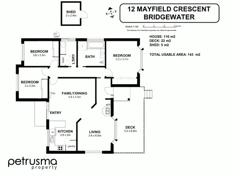 Floorplan of Homely house listing, 12 Mayfield Cresent, Bridgewater TAS 7030