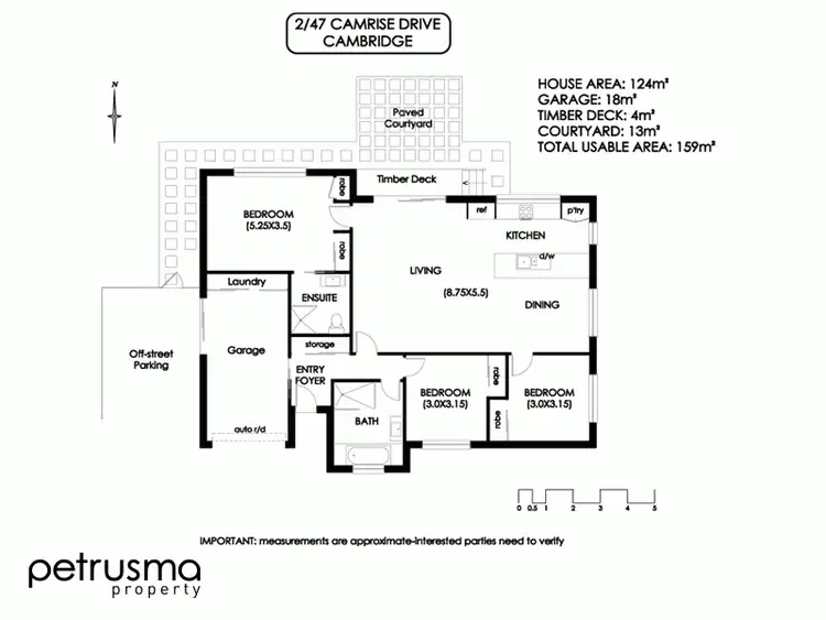 Floorplan of Homely villa listing, 2/47 Camrise Drive, Cambridge TAS 7170