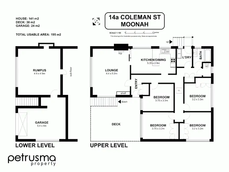 Floorplan of Homely house listing, 14A Coleman Street, Moonah TAS 7009