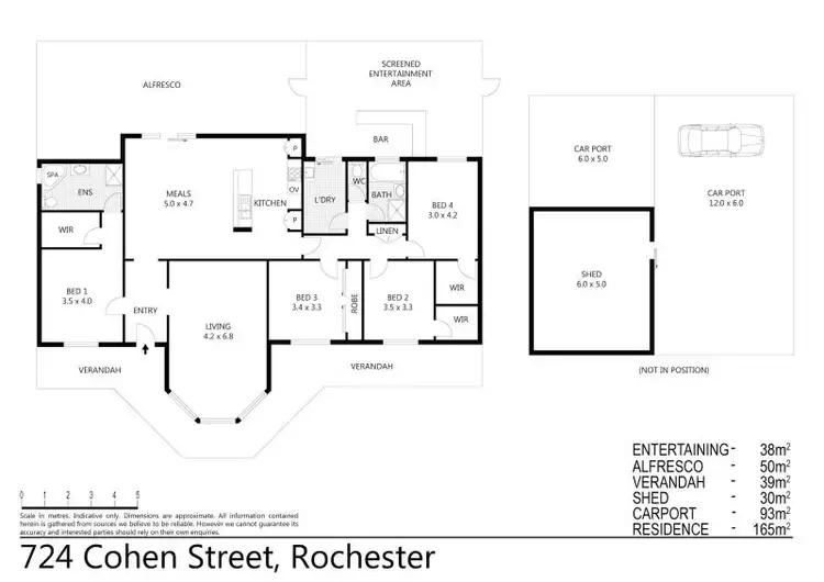 Floorplan of Homely rural property listing, 274 Cohen Street, Rochester VIC 3561