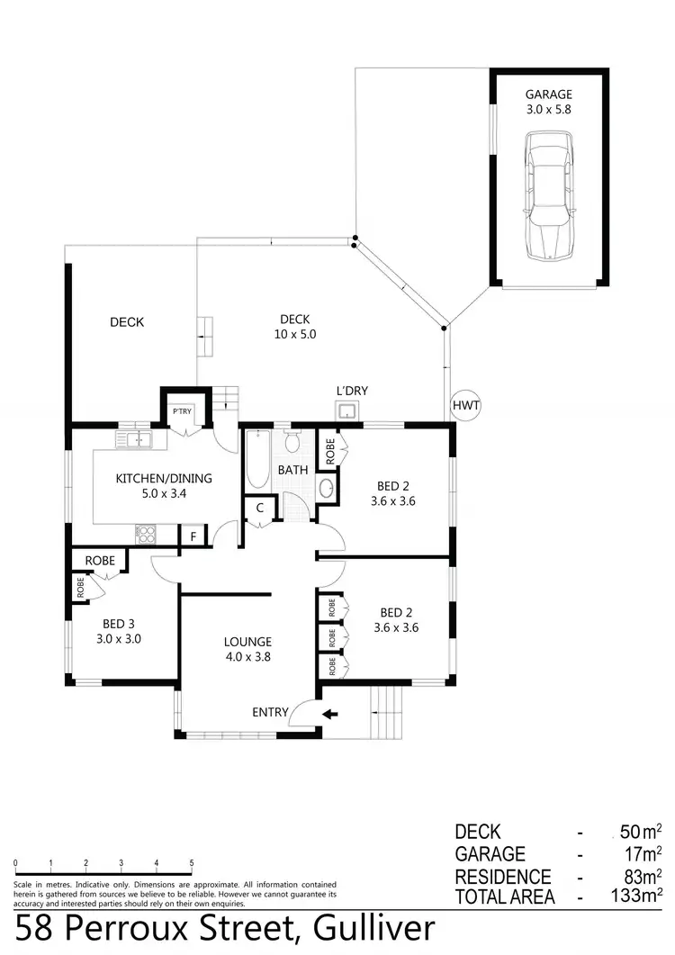 Floorplan of Homely house listing, 58 Perroux Street, Gulliver QLD 4812