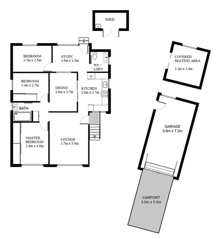 Floorplan of Homely house listing, 33 Margaret Street, Seven Hills NSW 2147