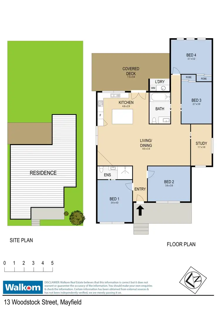 Floorplan of Homely house listing, 13 Woodstock Street, Mayfield NSW 2304