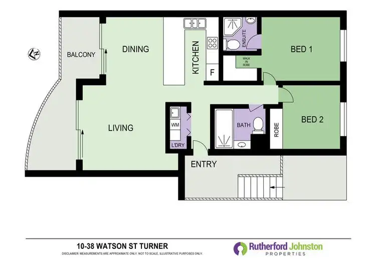 Floorplan of Homely apartment listing, 10/38 Watson Street, Turner ACT 2612