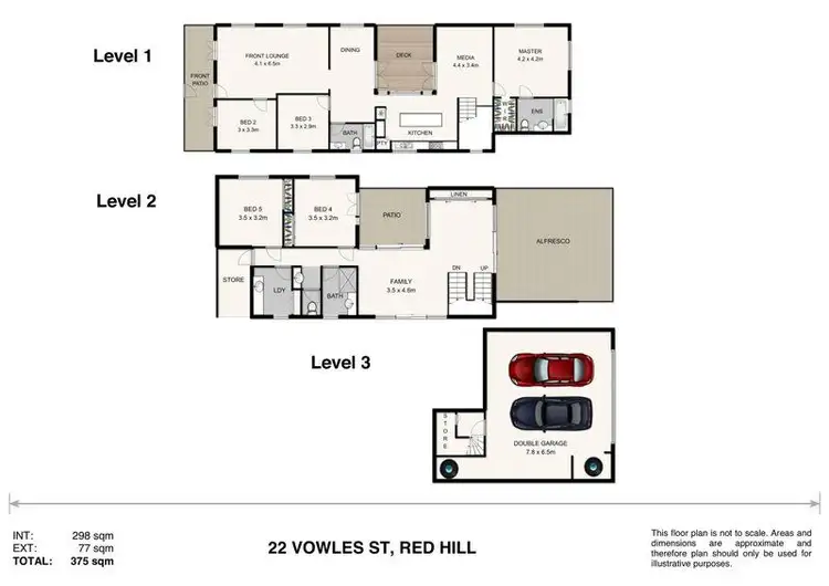 Floorplan of Homely house listing, 22 Vowles St, Red Hill QLD 4059