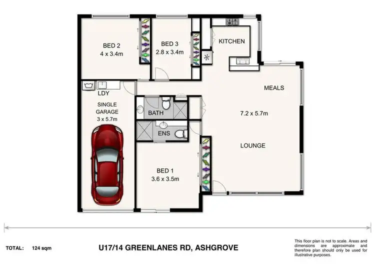 Floorplan of Homely villa listing, 17/14 Greenlanes Rd, Ashgrove QLD 4060