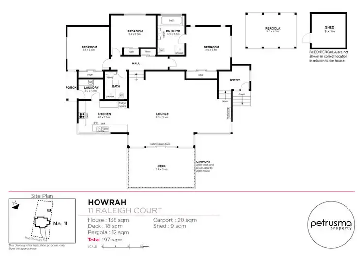 Floorplan of Homely house listing, 11 Raleigh Court, Howrah TAS 7018