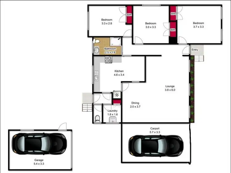 Floorplan of Homely house listing, 2 Milton Court, Traralgon VIC 3844