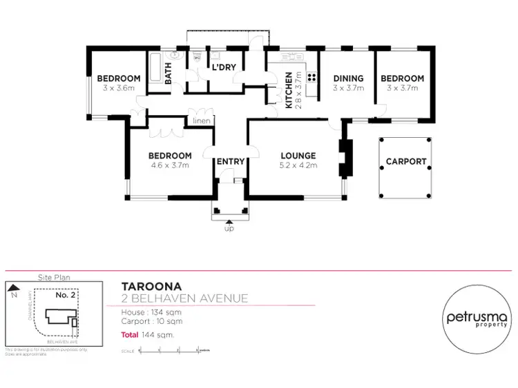 Floorplan of Homely house listing, 2 Belhaven Avenue, Taroona TAS 7053