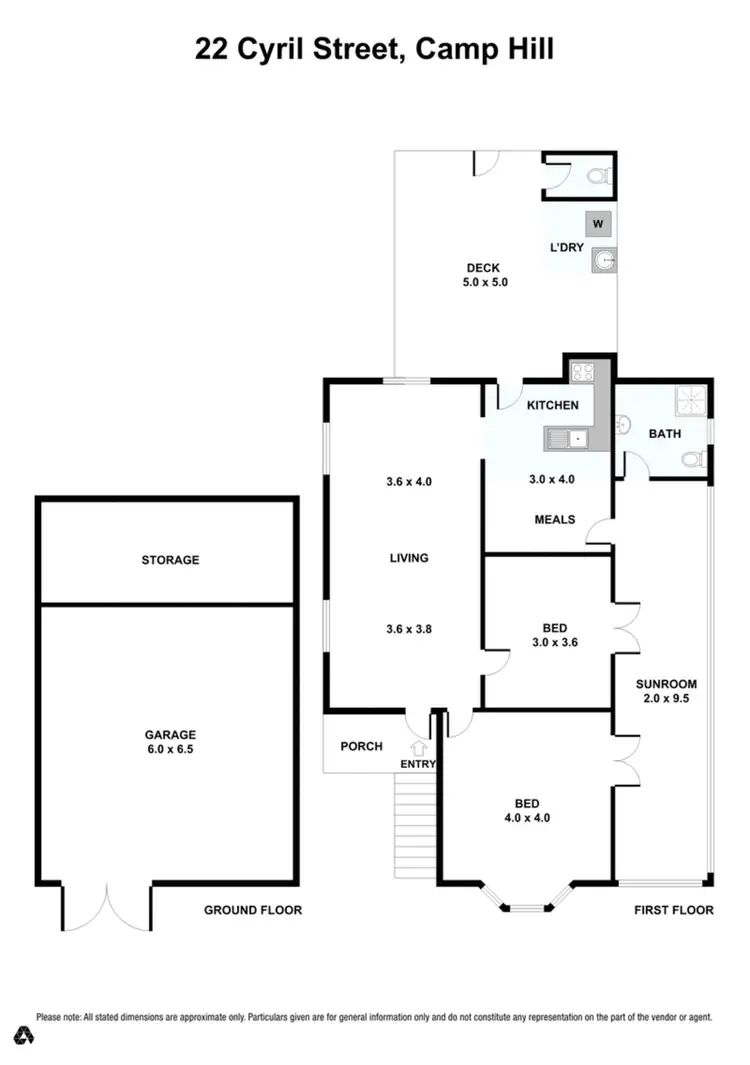 Floorplan of Homely house listing, 22 Cyril Street, Camp Hill QLD 4152
