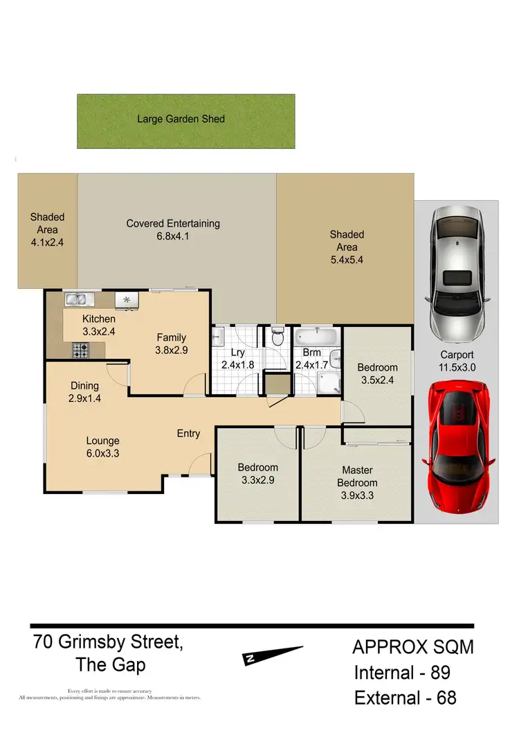 Floorplan of Homely house listing, 70 Grimsby Street, The Gap QLD 4061