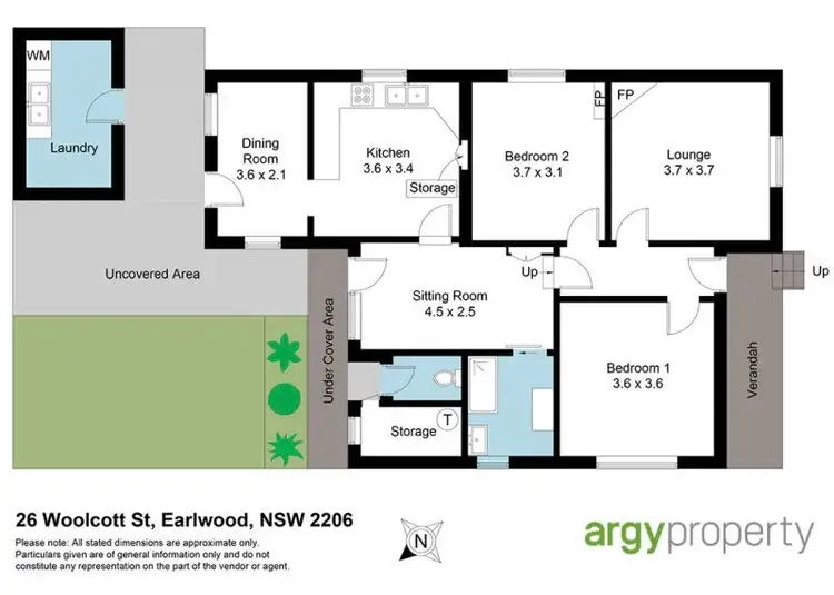 Floorplan of Homely house listing, 26 Woolcott Street, Earlwood NSW 2206