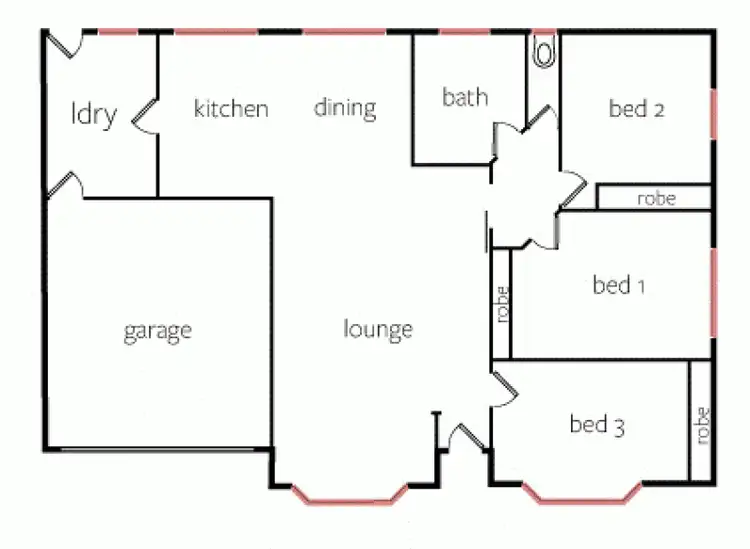 Floorplan of Homely townhouse listing, 1a George Street, Horsham VIC 3400