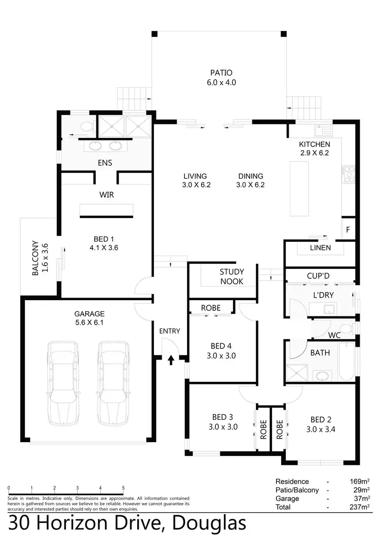 Floorplan of Homely house listing, 30 Horizon Drive, Douglas QLD 4814
