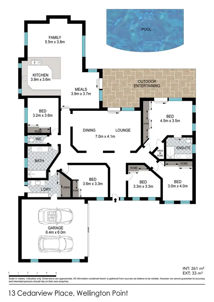 Floorplan of Homely house listing, 13 Cedarview Place, Wellington Point QLD 4160