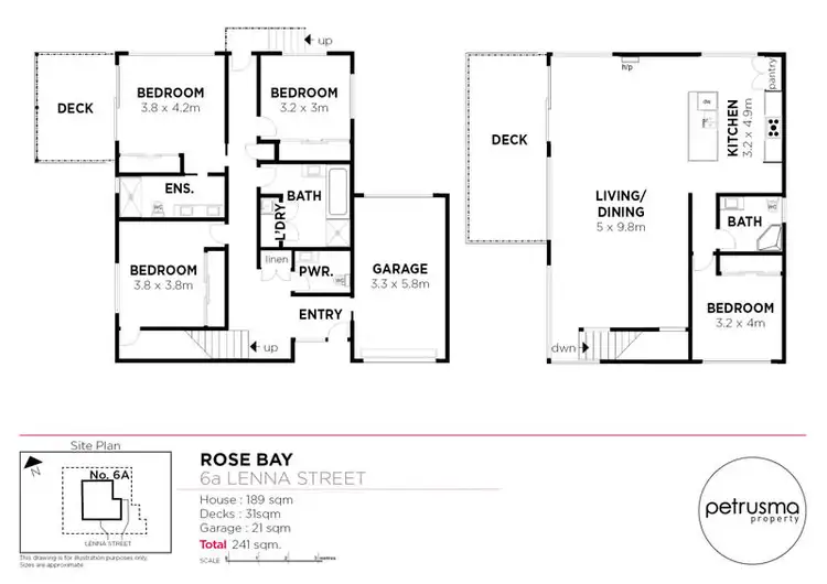 Floorplan of Homely house listing, 6a Lenna Street, Rose Bay TAS 7015