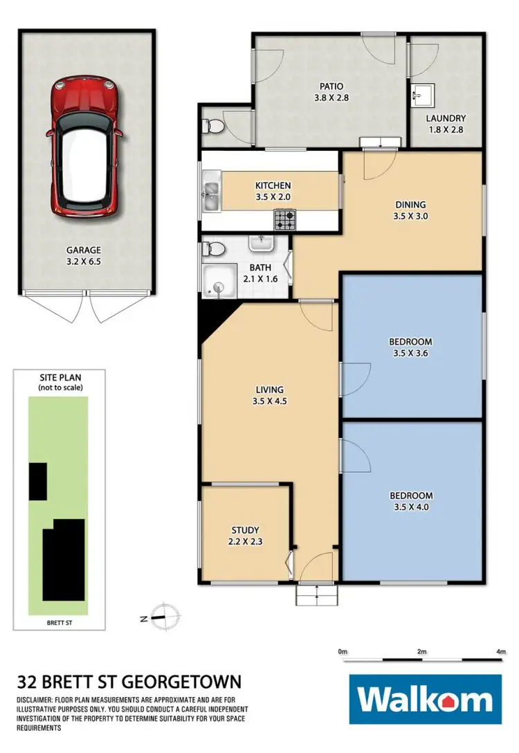 Floorplan of Homely house listing, 32 Brett Street, Georgetown NSW 2298