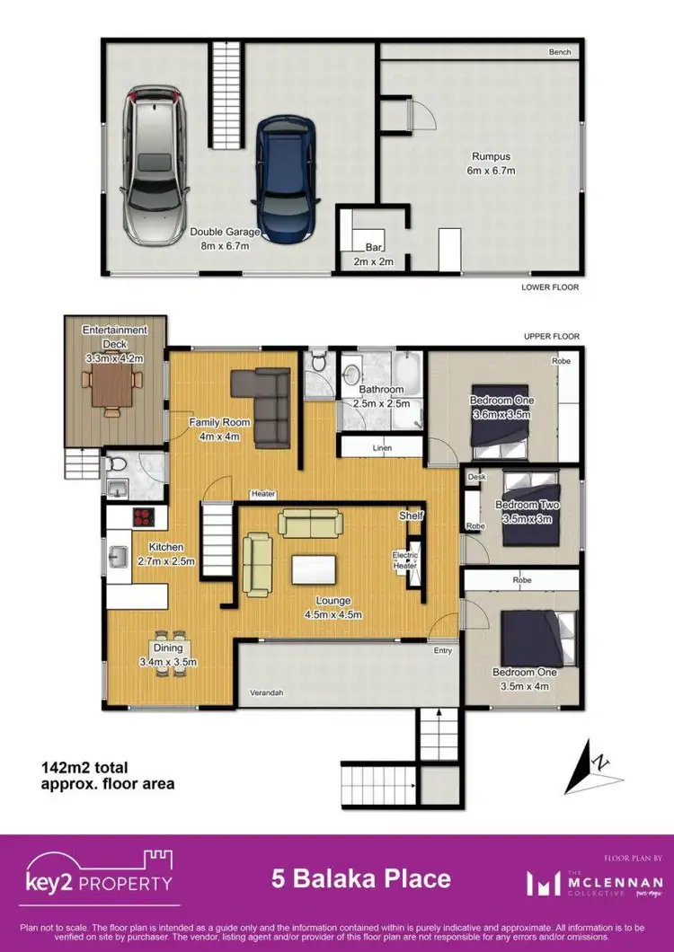 Floorplan of Homely house listing, 5 Balaka Place, Newstead TAS 7250