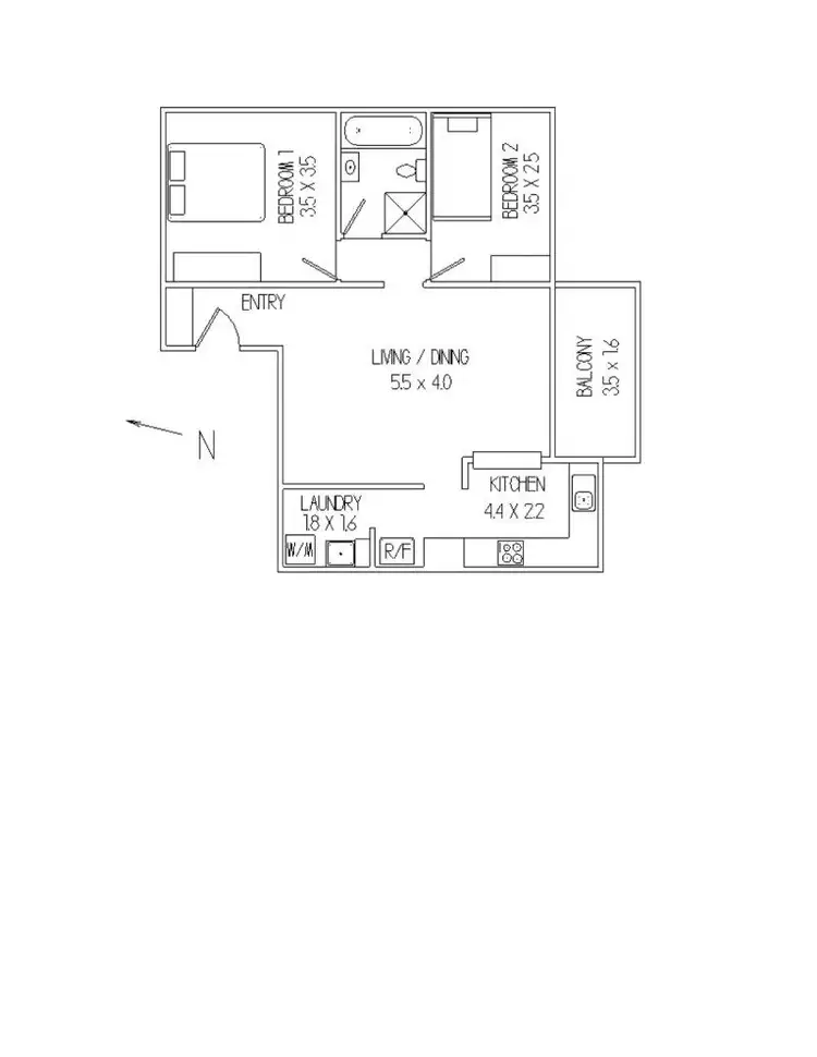 Floorplan of Homely apartment listing, 13/6-12 Flynn Street, Port Macquarie NSW 2444