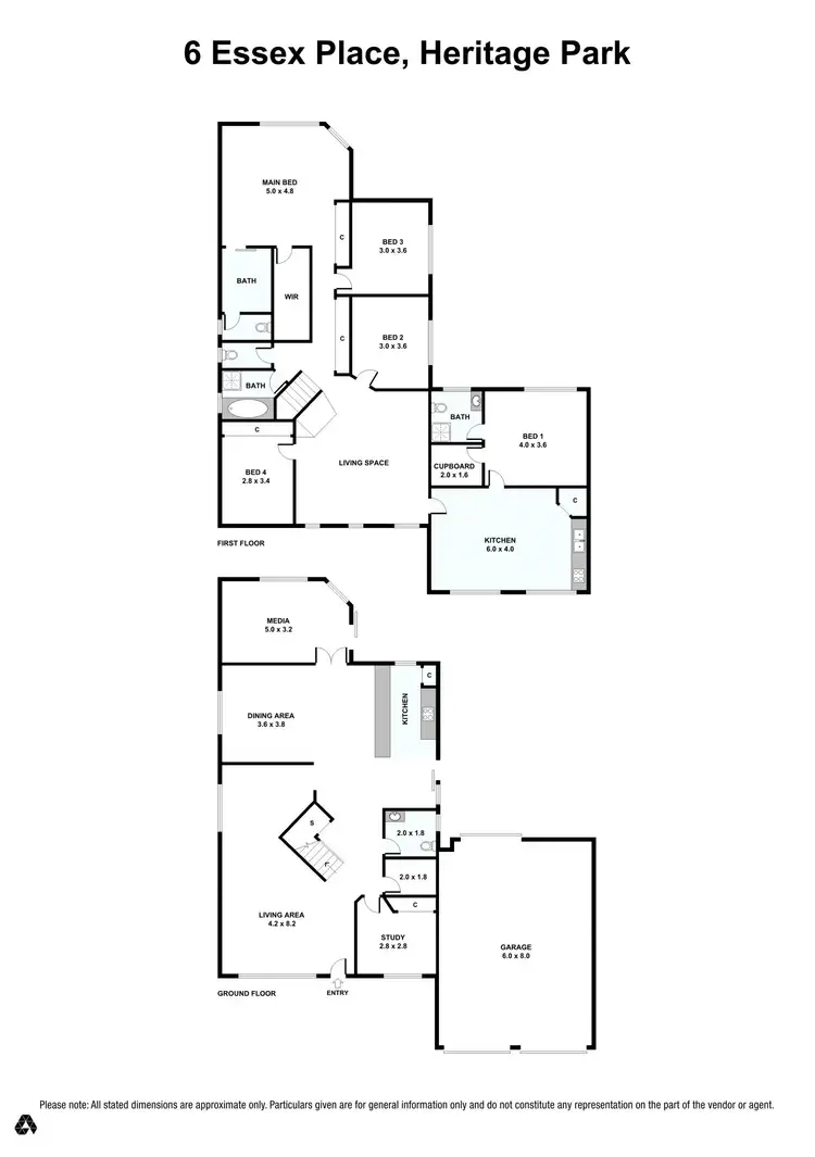 Floorplan of Homely house listing, 6 Essex, Heritage Park QLD 4118