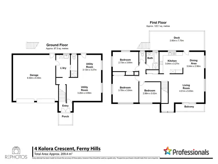 Floorplan of Homely house listing, 4 Kolora Crescent, Ferny Hills QLD 4055