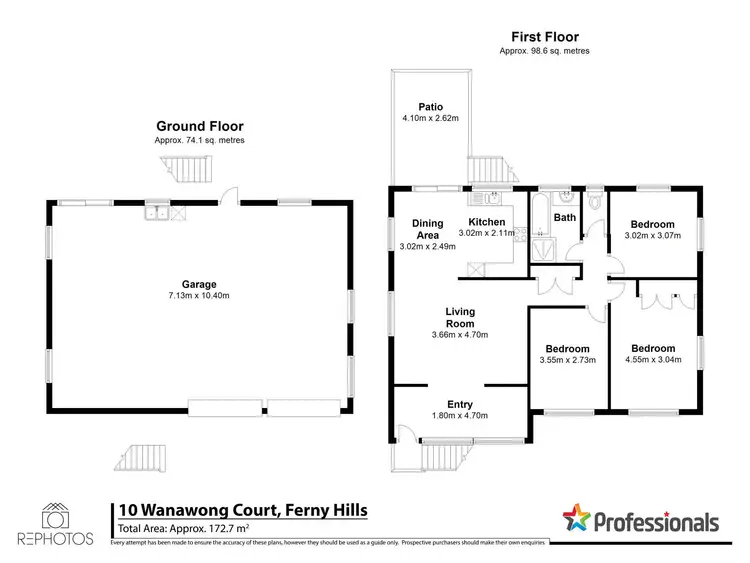 Floorplan of Homely house listing, 10 Wanawong Court, Ferny Hills QLD 4055