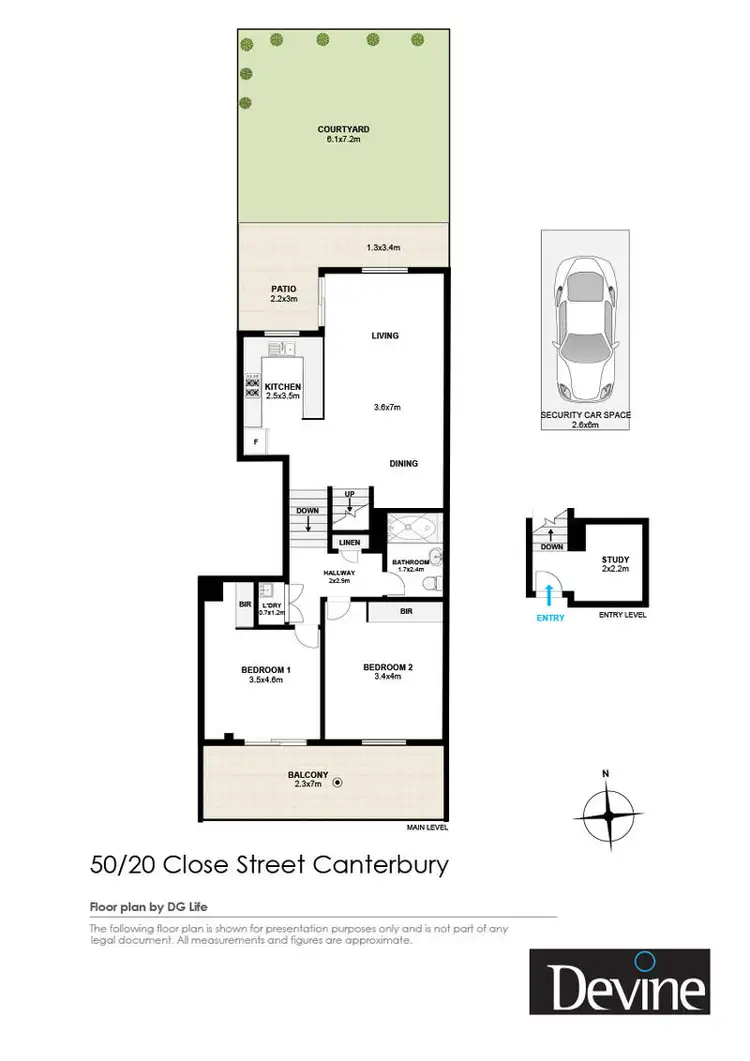 Floorplan of Homely apartment listing, 50/20 Close Street, Canterbury NSW 2193