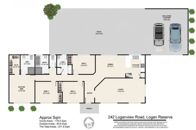 Floorplan of Homely house listing, 242 Rossmore Rd, Logan Reserve QLD 4133