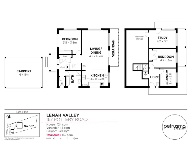 Floorplan of Homely house listing, 167 Pottery Road, Lenah Valley TAS 7008