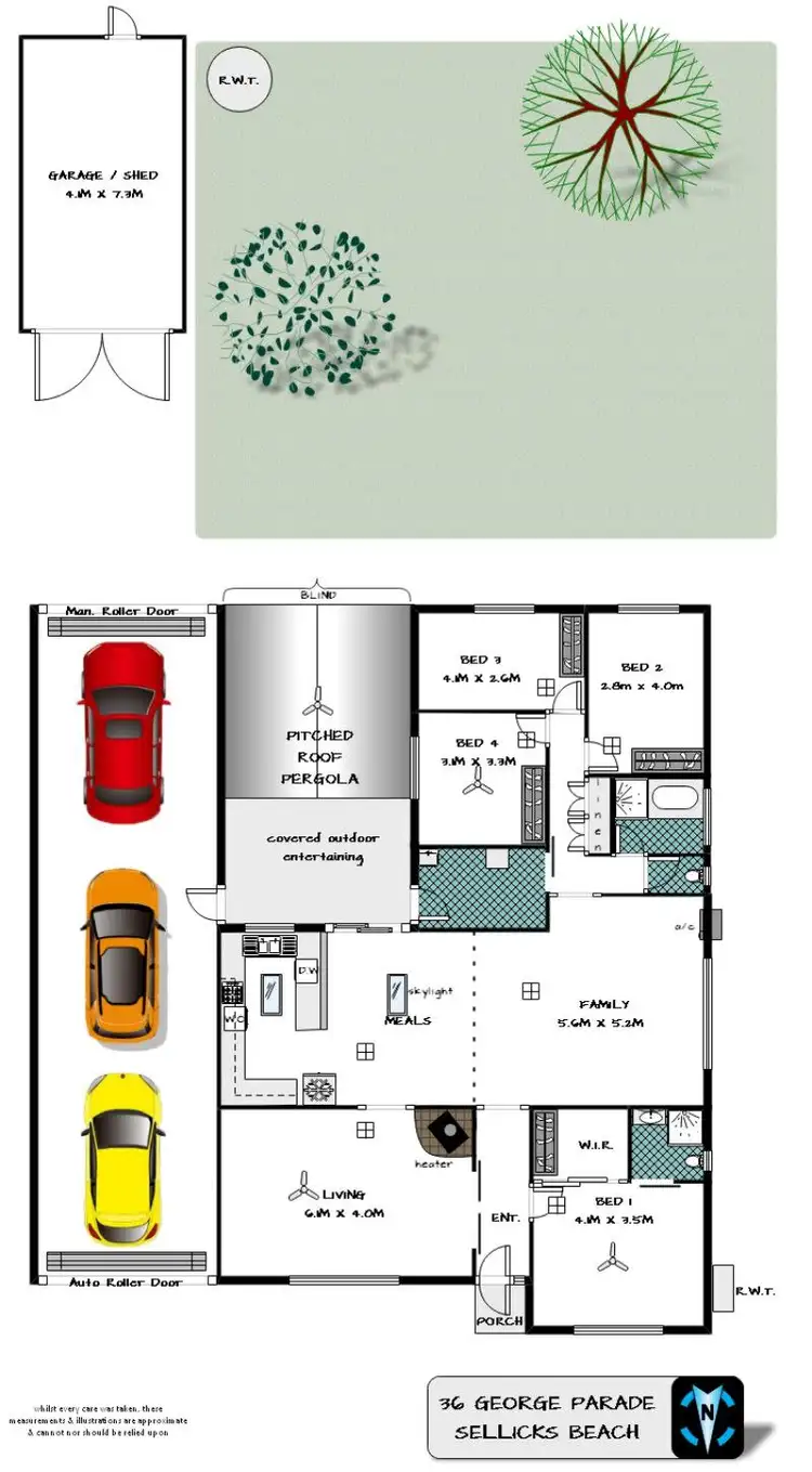 Floorplan of Homely house listing, 36 George Parade, Sellicks Beach SA 5174