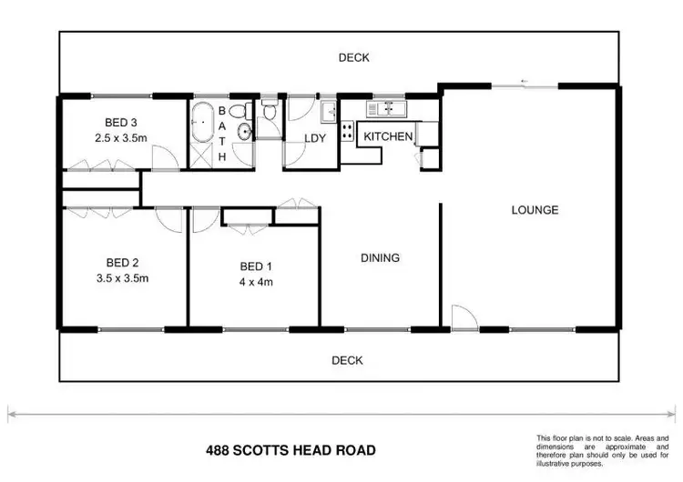 Floorplan of Homely rural property listing, 488 Scotts Head Road, Way Way NSW 2447