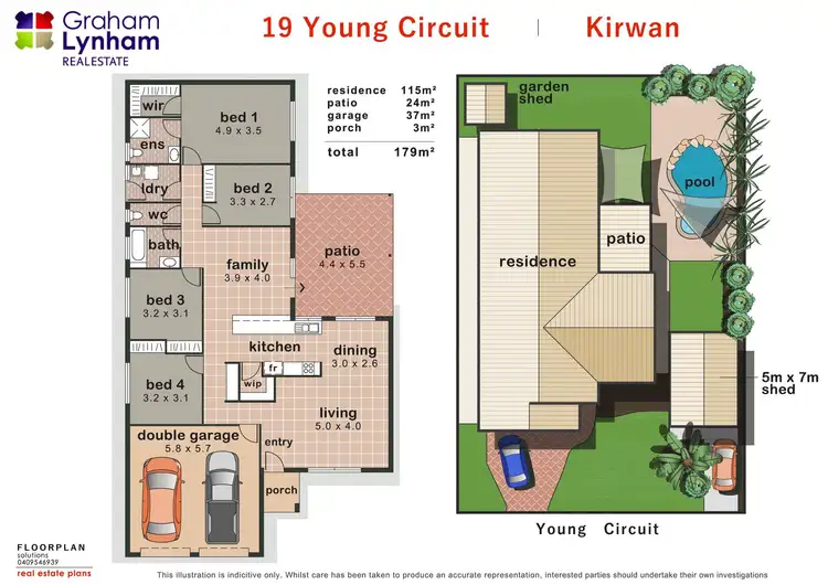 Floorplan of Homely house listing, 19 Young Circuit, Kirwan QLD 4817