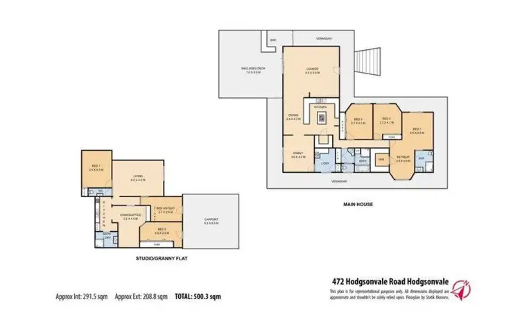 Floorplan of Homely rural property listing, 472 Hodgson Vale Road, Hodgson Vale QLD 4352