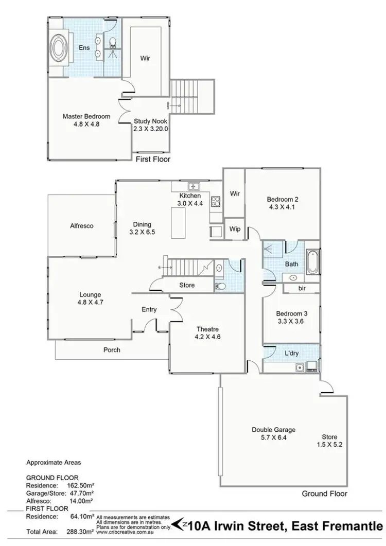 Floorplan of Homely house listing, 10A Irwin Street, East Fremantle WA 6158