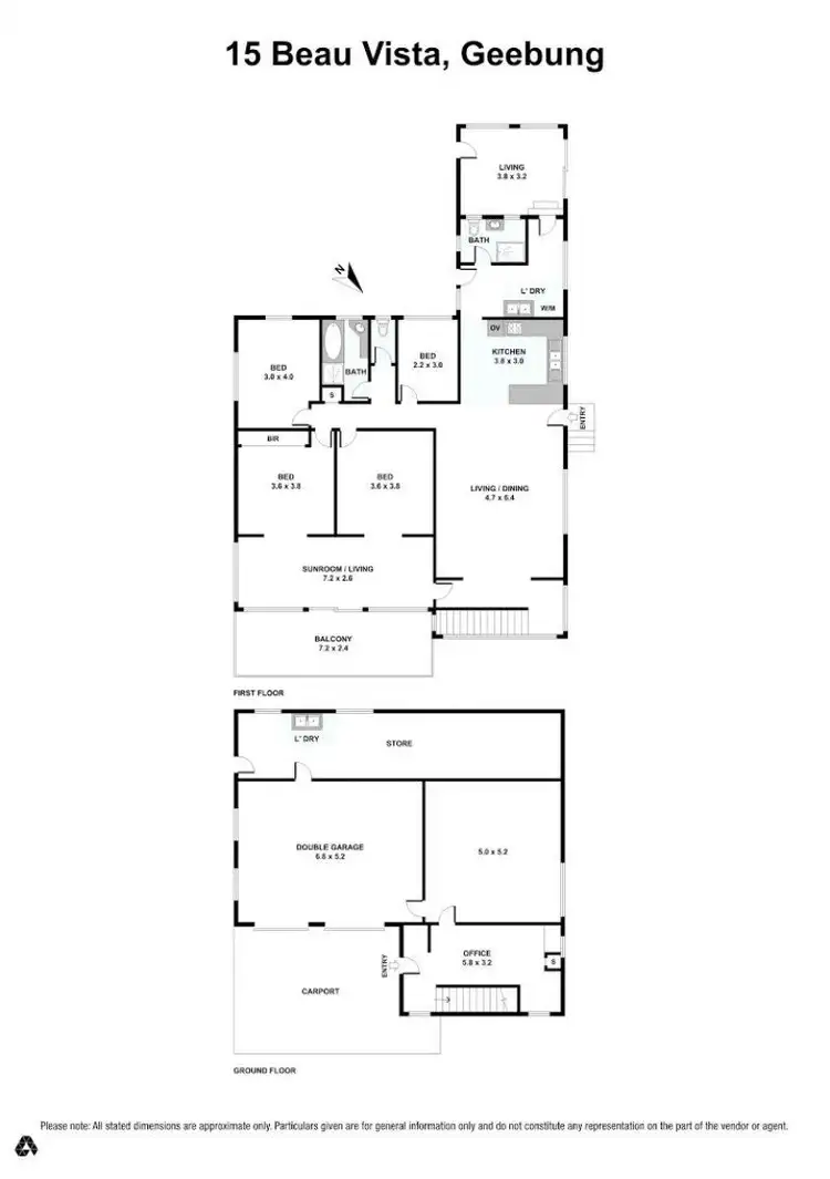 Floorplan of Homely house listing, 15 Beau Vista, Geebung QLD 4034