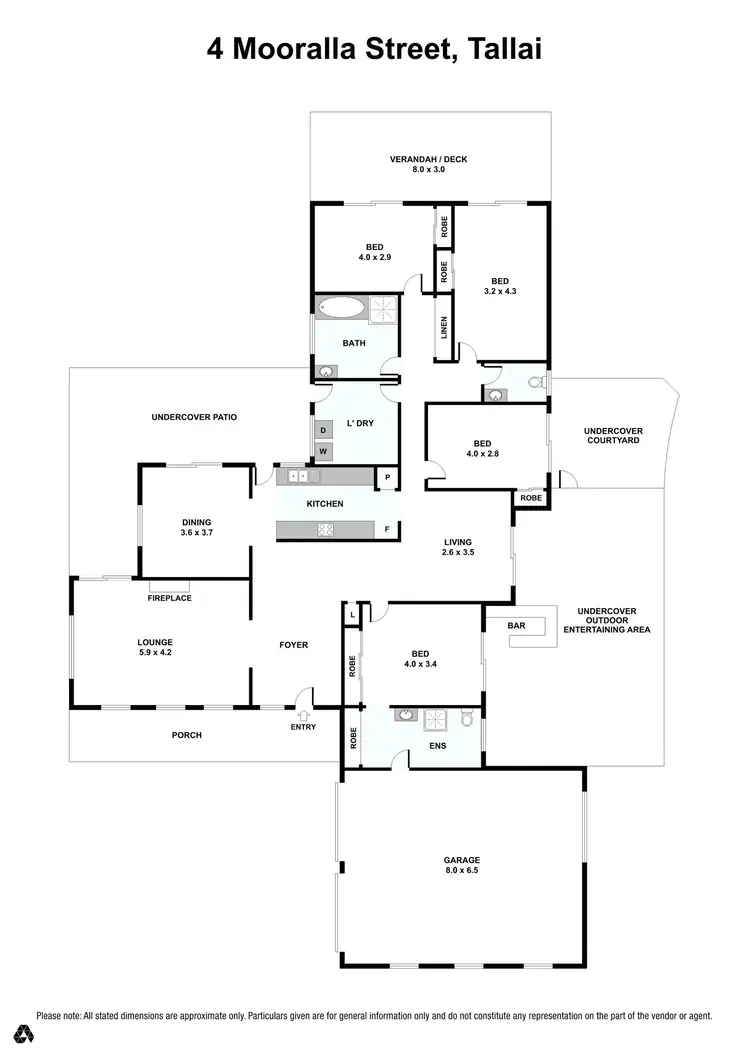 Floorplan of Homely house listing, 4 Mooralla Street, Tallai QLD 4213
