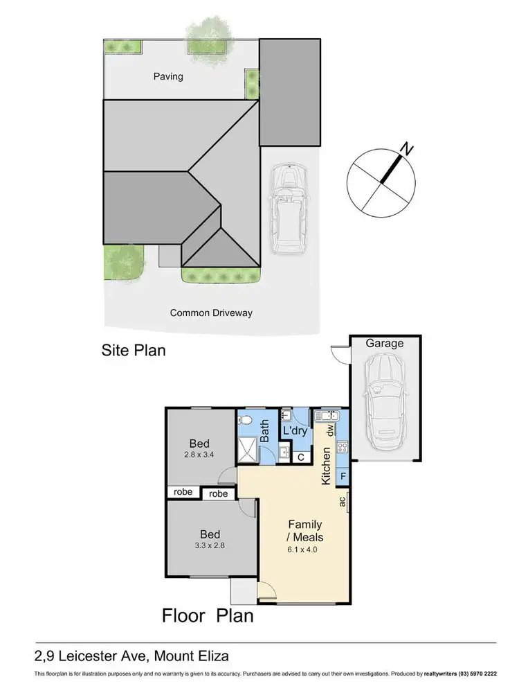 Floorplan of Homely unit listing, 2/9 Leicester Avenue, Mount Eliza VIC 3930