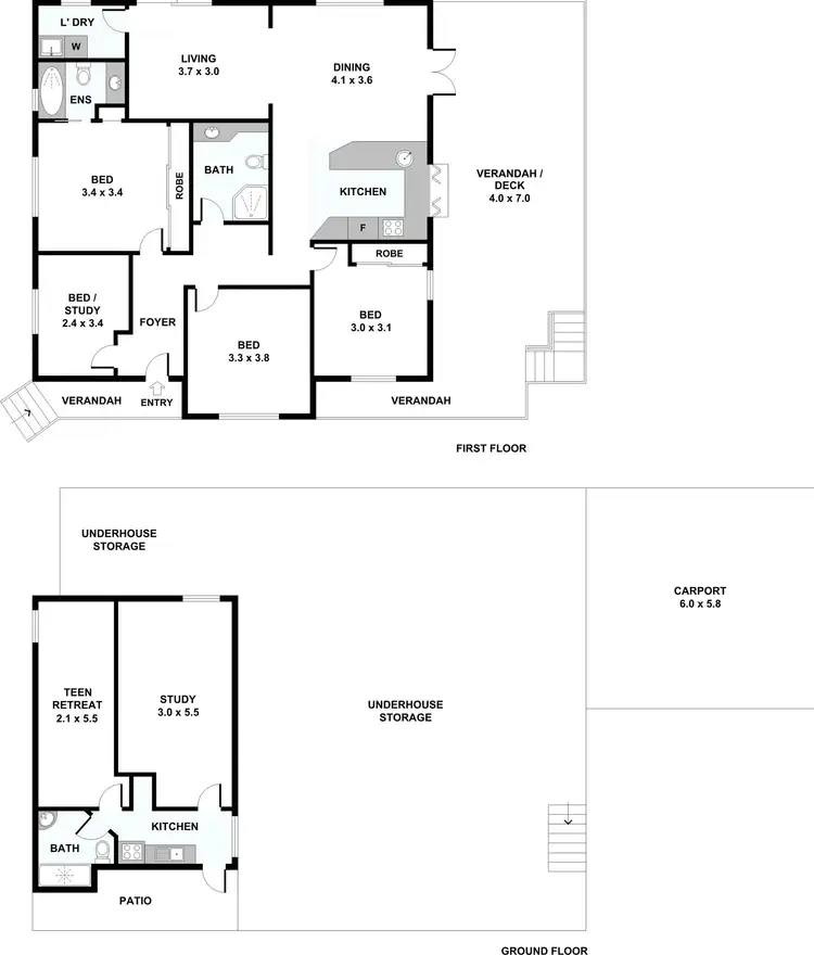 Floorplan of Homely house listing, 14 Floral Street, Mount Gravatt East QLD 4122