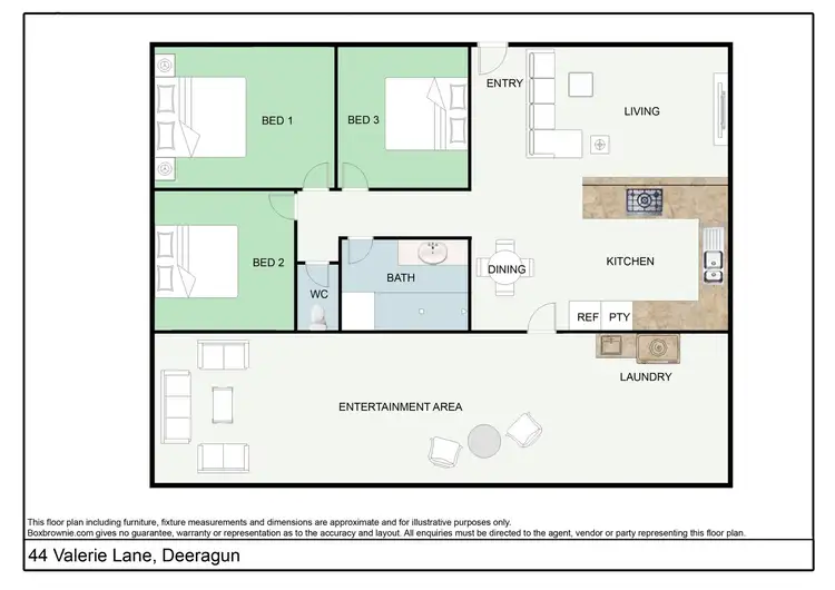 Floorplan of Homely house listing, 44 Valerie Lane, Deeragun QLD 4818