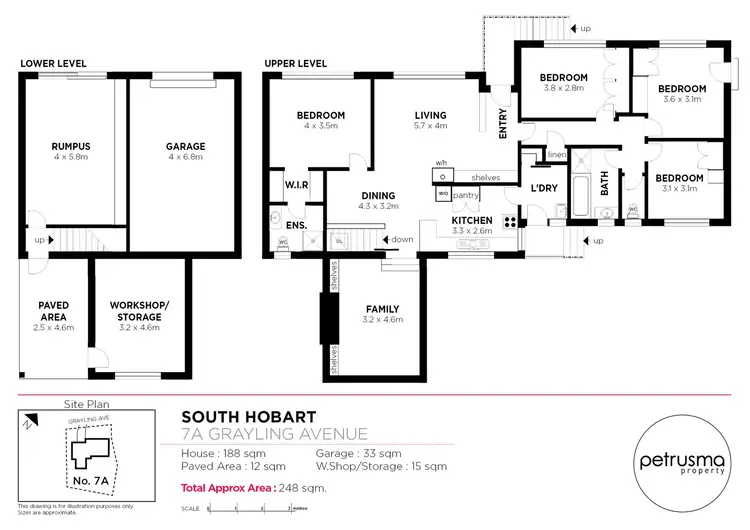 Floorplan of Homely house listing, 7A Grayling Avenue, South Hobart TAS 7004