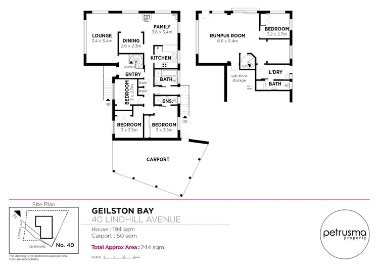 Floorplan of Homely house listing, 40 Lindhill Avenue, Geilston Bay TAS 7015