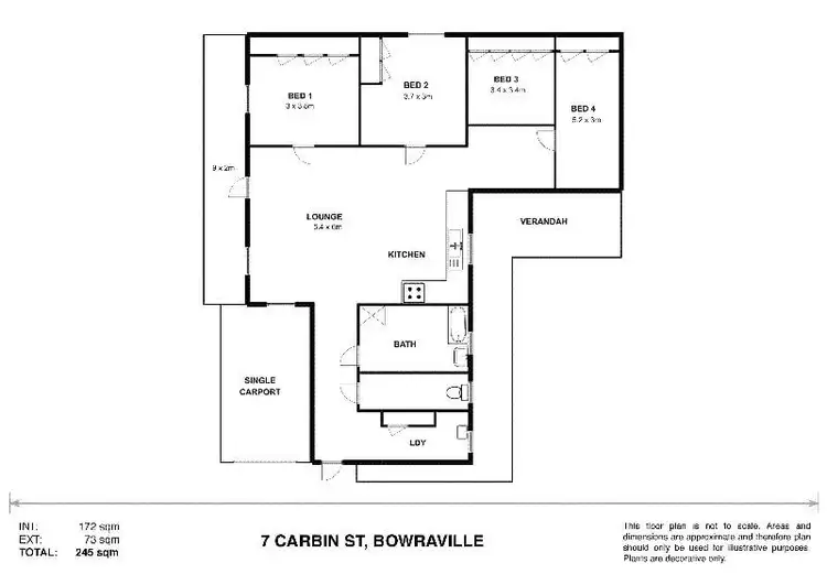 Floorplan of Homely house listing, 7 Carbin Street, Bowraville NSW 2449