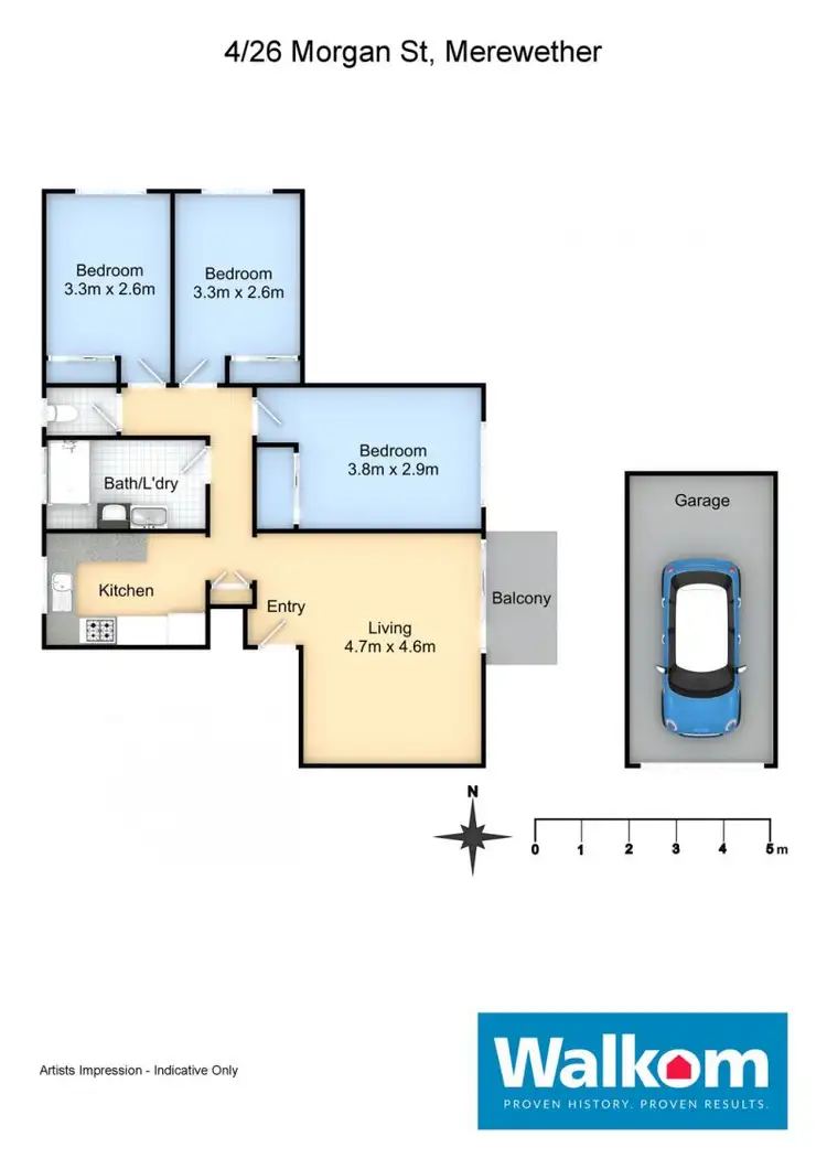 Floorplan of Homely unit listing, 4/26 Morgan Street, Merewether NSW 2291