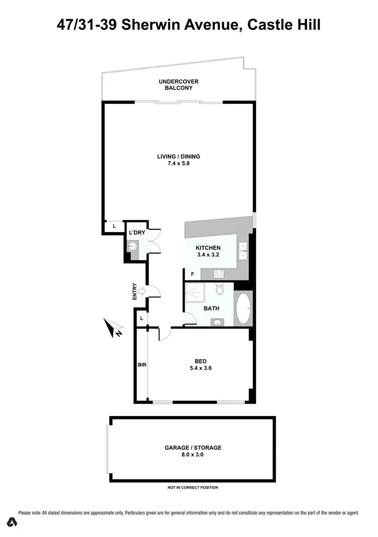 Floorplan of Homely apartment listing, 47/31-39 Sherwin Avenue, Castle Hill NSW 2154
