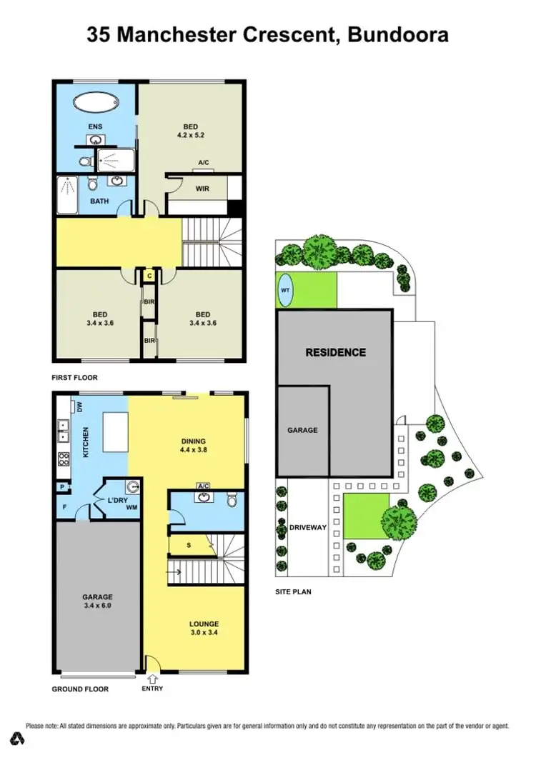 Floorplan of Homely townhouse listing, 35 Manchester Crescent, Bundoora VIC 3083