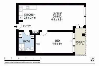 Floorplan of Homely apartment listing, 1812/250 Elizabeth Street, Melbourne VIC 3000