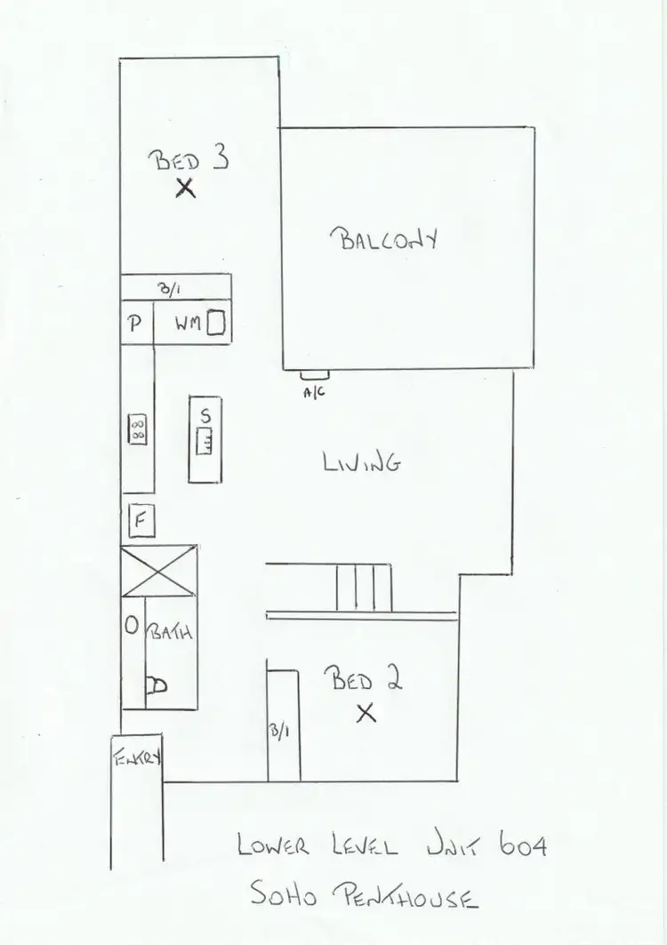 Floorplan of Homely apartment listing, 604/8 Cordelia St, South Brisbane QLD 4101