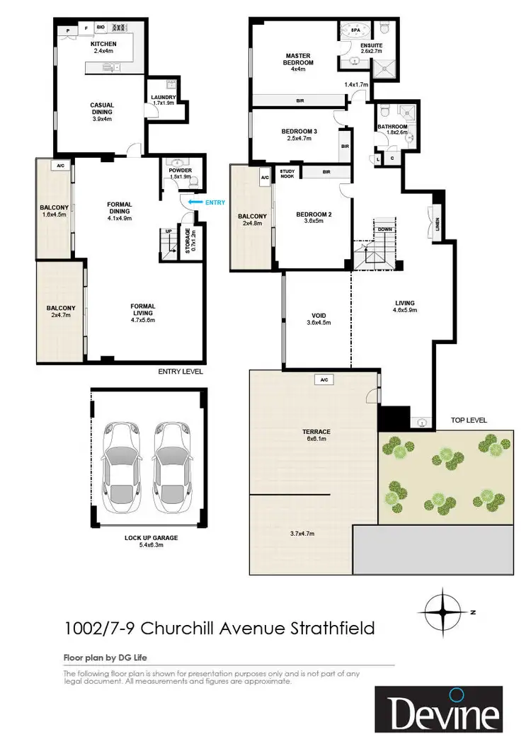 Floorplan of Homely apartment listing, 1002/7-9 Churchill Avenue, Strathfield NSW 2135