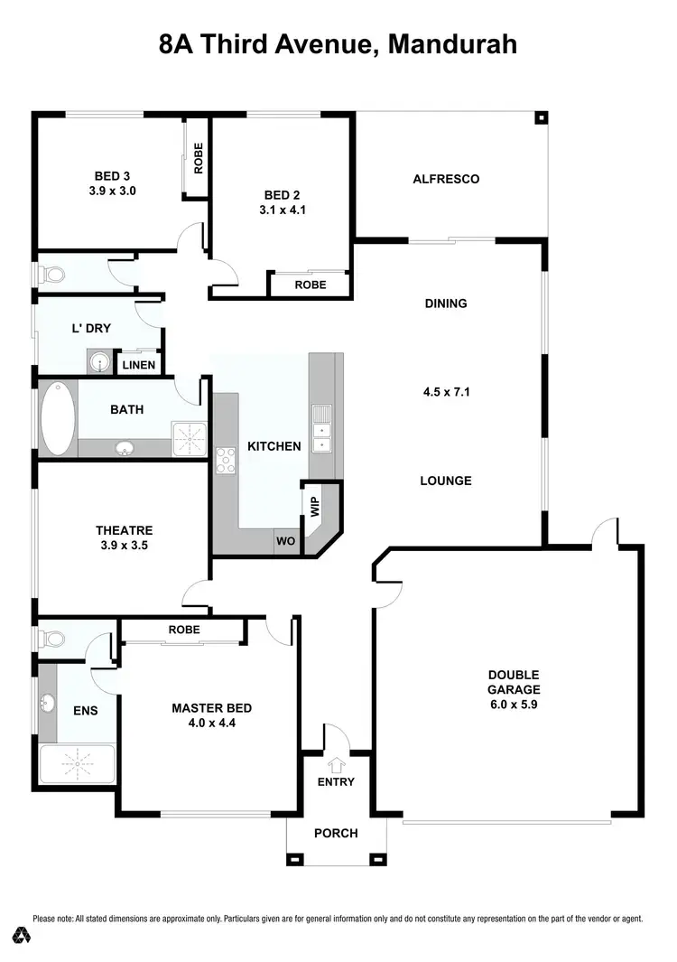 Floorplan of Homely house listing, 8a Third Avenue, Mandurah WA 6210