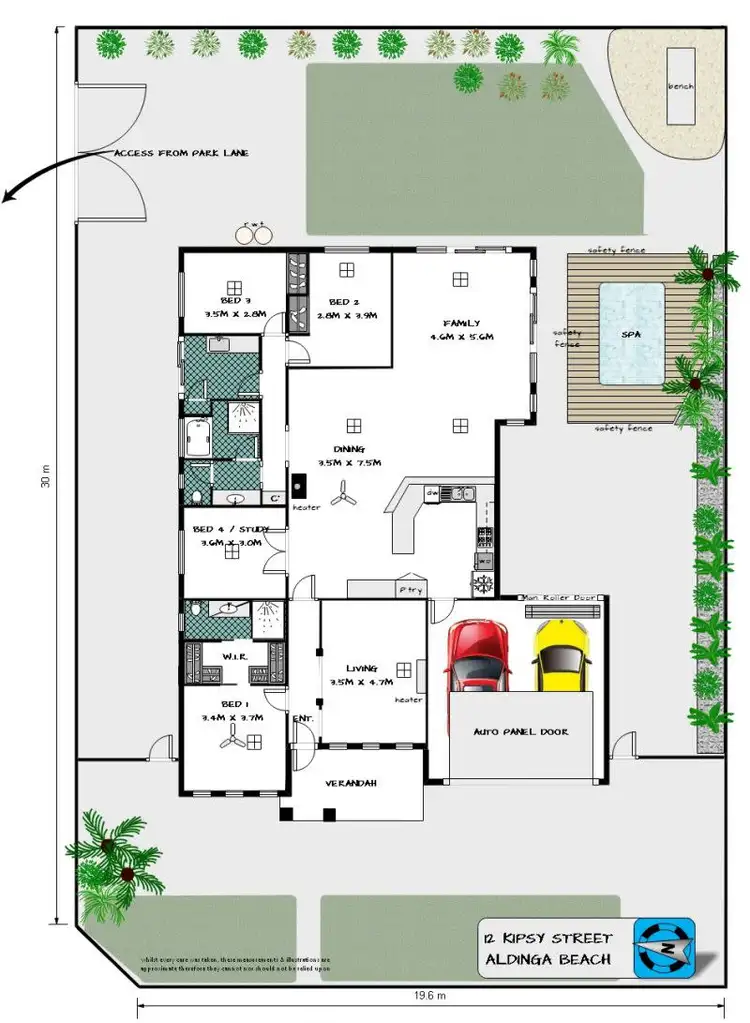 Floorplan of Homely house listing, 12 Kipsy Street, Aldinga Beach SA 5173